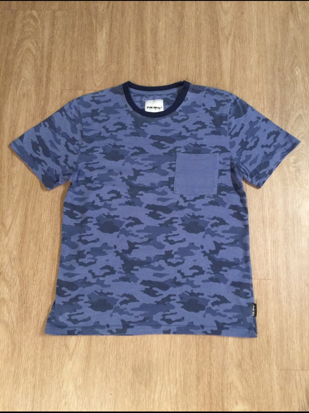 Punk Royal Blue Camo Pocket Tee